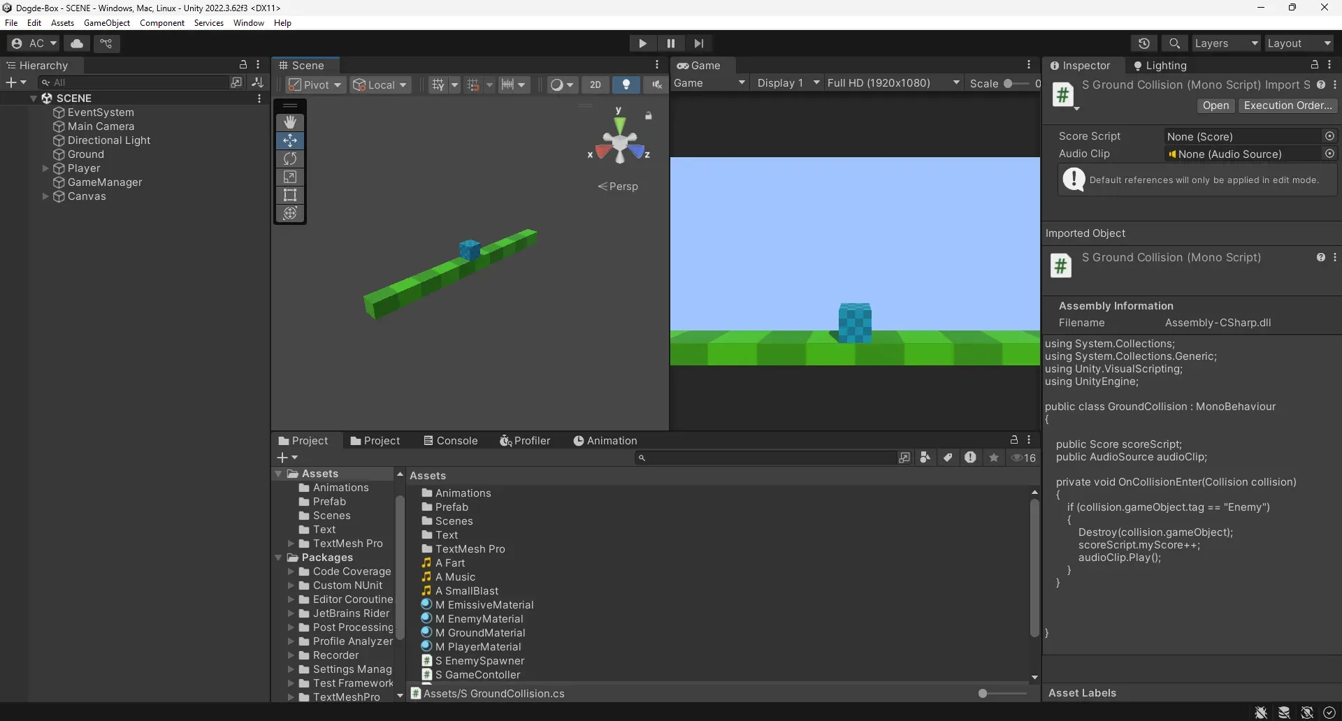 Dodge Box Project Screenshot